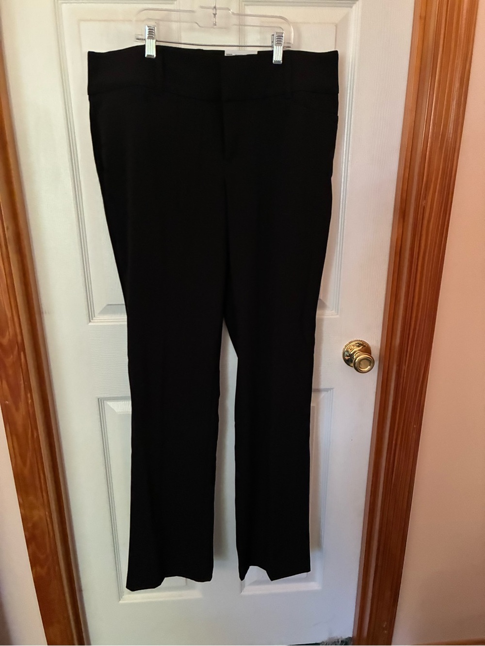 Nine West Black Boot Cut Ponte Pants 14 TALL